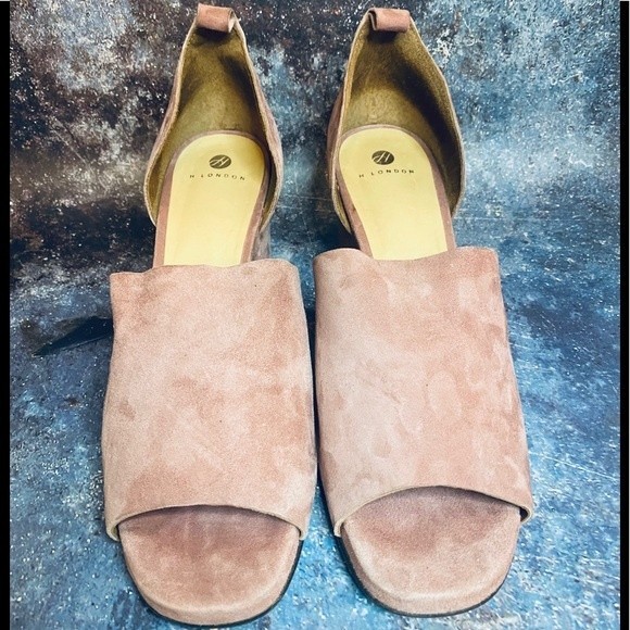 H London Women's Suede Heel - Pink - Picture 4 of 8